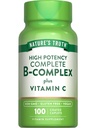 Nature 's Truth Vitamin B Complex Plus Vitamin C 124; 100 Caplet Ibrahim 124; Vegan, Non-GMO & gluten zdarma doplněk