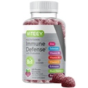 Viteey Multivitamin Gummies 8 v 1 Imunitate Supplement with Probiotics - Imunitate Boosters for Dospělí & Teens - Vegetarian, Želatina zdarma, GMO zdarma - Žvýkací Berry Ochucené Pectin imunitní obrany