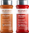 Rejuvantní mužský a dánský doplněk AKG Longevity - 2 balení (1 pánský + 1 ženský) 1000MG 98% čistý vápenatý alpha- ketoglutarát - patentovaný Udržitelný - uvolňovací vzorec pro buněčné opravy a vitalitu