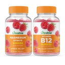 Živý hořčík + vitamín B12, Gummies Bundle - Velký Ochutnávání, Vitamin dodatek, gluten zdarma, GMO zdarma, Žvýkací guma