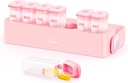 Týdenní Pill Organizátor s uzavíracím mechanismem, Travel Damp- Proof Pill Box Pouzdro 7 Den držet vitamíny, Rybí oleje, doplňky, Transparentní Vnitřní Medikace Organizátor pro Pocket, Purse, BPA-Zdarma