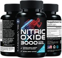 Extra Strength Oxid dusnatý Dodatek 3X Strengine L Arginin, Citrulline Malate, AAKG, Beta Alanin - Premium Muscle Supporting Nitric Booster - Natural Energy & Heart Health Support - 120 Kapsle