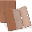 Daily Pill Organizer, 7 Compartments Přenosné cestovní Pill Pouzdro, [Skládací design] pro Purse Pocket držet vitaminy, Cod Játra olej, doplňky a léky -Brown