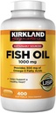 Omega-3 Fish Oil koncentrát 1000 Mg., 400 Softgels