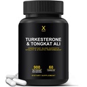 HUMANX Turkesterone & Tongkat Ali 900mg - Podporuje energii, Staminu a svalovou obnovu a růst - Turkesteron dodatek - Tongkat Ali dodatek - Long Jack Extract (Eurycoma Longifolia)