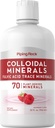 Piping Rock Koloidní Minerály kapalné 124; 32 fl oz cr124; Fulvic Acid cr124; 70 Plant Derived Trace Minerály 124; Raspberry Flavor cr124; Vegetarian, Non- GMO, gluten zdarma dodatek