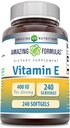 Úžasné množství vitaminu E dodatek 124; 400 IU per Serving CLANE124; 240 Softgels CLANE124; Non- GMO CLANE124; gluten- Free CLANE124; Made in USA