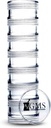 7 Day Medicine Pořadatel pilulek - Stackable Pill Box - Vhodné malé tablety a vitamínové doplňky - Udržujte svou denní medicínu organizovanou na jednom místě - Extra malé - jasné
