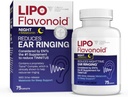 Lipo- Flavonoid Nighttime PM for Tinnitus Relief - Sleep Aid with Melatonin, Bioflavonoids, & Vitamin C - Zvonění v uších, Ušní zdraví, & Relaxace - Použití s Lipo- Flavonoid Plus - 75 Kaplety
