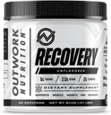 Outwork Nutrition Post Workout Recovery Powder - Creatine Monohydrát, KSM- 66 Ashwagandha & Tart Cherry - Speeds Recovery, Eases Senity - Creatine Powder for Men & Women, Neochucený, 240 Gr