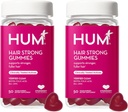 HUM Hair Strong - Denní gumy s Biotin zlepšit růst vlasů - Fo Ti, kyselina listová, zinek, vitamín B12 & PABA na podporu zdravé vlasy, kůže a nehty pro ženy a muže (50- denní zásobování)