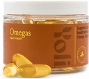 Yoli ® - Omegas - Rybí olej Omega 3 dodatek s vitamínem D3 - Rybí olejové kapsle s EPA a DHA Omega 3 mastné kyseliny pro podporu zdraví srdce