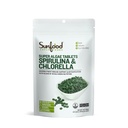 Sunfoods Superfoods Chlorella Spirulina Tablety - Spirulina a Chlorella Green Algae Tablety pro ženy a muže, Zdroj chlorofylu, B Vitamíny, a protein, Broken Cell Wall, Vegan - 4 oz Bag