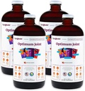 LIQUIDHELTH Optimum Joint Support Liquid Multivitamine with Glucosamine, Chondroitin, MSM, Hyaluronic acid - Increase Mobility, Joint Comfort, for Runners & Sportes - Made in USA, Vegan (4 Pack)