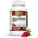 Berberine HCL 1200mg Premium, Ultra vysoká čistota, Čistých 60 Kapsle - Dodatek Berberine, Podporuje imunitní systém, Berberine Plus Vylepšený s Bitter Melon ovoce & Banaba Leaf Extract