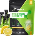 Hydratační Electrolyte Powder, Electrolyte Drink, Hydration Supplement Drink Mix, Hydration Packets with Vitamin & Minerals, Keto Friendly, Vegan, Non- GMO, No Sugar, Lemon Flavor (20 Sticks)