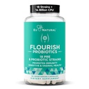 Flurish Probiotika + Prebiotika pro ženy - Gut a Digestion, Močový trakt, Redukovat Bloating, Vaginální zdraví - 18 Klinicky osvědčené srážky, 14 Miliardy CFU - 30 Shelf- Stabilní Mini Veganské kapsle