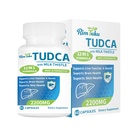 2200MG TUDCA Dodatek s Mléko Thistle 12- in-1 Formule Podpora jater, Bile Soli Dodatek pro vyčištění a detox jater, Bile Flow & žlučník Podpora 60 Kapsle