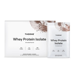 THORNE - Syrovátkový proteinový izolát - Balanced Amino Acids Profile with BCAA - 21 Grams of Easy to Digest Syney Protein Powder - NSF Certified for Sport - Chocolate - Gluten & Soy- Free - 14 Packets