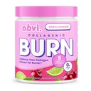 Obvi Collagenic Burn Powder 124; Collagen Peptide Blend with GBB, Ashwagandha & Green Coffee Off124; Podporuje metabolismus, Energie a Wellness Off124; Podporuje pleť, vlasy, hřebíky, Joints Off124; Cherry Limeade 25 Služeb