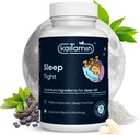Melatonin Natural Sleep Aid, Theanin, 5-HTP, GABA, Mucuna Pruriens, Phellodendron a hořčík pro podporu spánku a stresu, 90 Kapsle 45 dnů Dodávka - 7 v 1 Spánková pomoc