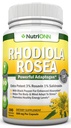 Rhoddiola Rosea - 500mg - 180 Vegan Kapsle - 3% Rosavin 1% Salidroside Extract - Non- GMO - s Black Pepper pro zvětšenou absorpci - 6 měsíční dodávka - dodatek pro energii & Stamina