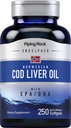 Piping Rock Cod Equipment Oil Softgels 124; 250 Count Ibrahim 124; s EPA DHA Ibrahim 124; Engelvaer Norway Ibrahim 124; Non- GMO, gluten Free Supplement