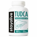 STAY ALIVE TUDCA Kapsle 500mg, Tauroursodeoxycholic Acid Bile Salts, 90 Počet, Non-GMO & gluten zdarma TUDCA dodatek pro muže a ženy
