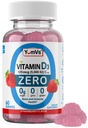 Yum-Vs - Vitamin D3 Gummies s nulovým cukrem pro dospělé a děti (125 mcg - 60 Počet) - Bez cukru Vitamin D Gummies - Vegetarian Gummy Vitamíny pro podporu kostí a imunitní zdraví - Vit D3 Vitamin Žvýkací