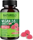 NATURELO Vegan D3 Gummies for Kids - 1000 IU vitaminu D3 - Plant- Based All Food Supplementary for Children 4 and older - 60 Vegan- Friendly Gummies