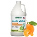 Čistá Aloe Vera Nápoje Gel - Orange Tangerine Ochucené - Cold- Zpracovaný Inner Fomez - z organických čerstvých listů z Texasu - pro Heartburn Relief - Acid Reflux - 64 fl oz