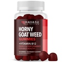 Nadržený kozí žvejkačky s vitamínem B12 - Energie, Endurance & Performance Support for Male Health - 60 Hrabě - Vegetarian- Friendly, Non- GMO, Pectin- based - Raspberry Flavor, 1 měsíc dodávky