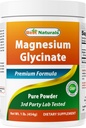 Nejlepší natural Magnesium Glycinát Prášek - 1 libra (1 LB (balení po 1))