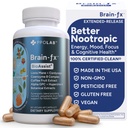 Brain- fx ™ B Vitamíny a Byliny pro paměť a soustředění, Nootropní dodatek, Methylovaný B Complex Choline Bacopa Lions Mane Cordyceps Houby Coffee Fruit Extract Alpha GPC L Theanine Huperzine A - 60ct