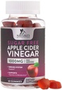 Jablečné octové gumy pro hubnutí 1000mg - Vegan Apple Ocet Gummy pro Detox & Cleanse, ACV Doplněk pilulky, vitamín B12, cukr zdarma ACV Gummy, Non- GMO, Příroda je výživa - 60 Gummies
