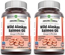 Amazing Omega Wild Aljašský losos 2000mg per Serving Softgels Dodatek (180 Balení 124; 2 Pack)