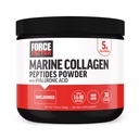 FORCE FACTOR Marine Kolagen Prášek pro ženy a muže, Marine Collagen Peptides Typ I & III s hyaluronickou kyselinou na podporu zdravé vlasy, kůže, hřebíky, kosti, a spojky, Neochucené, 30 Služební