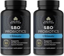 Antická nutriční probiotika, SBO Probiotika Ultimate 50 Milionů CFU * / Serving, Digestive and Immunication Support, Gluten Free, Antická Superfoods Blend, Shrink- Wrapped 60 Kapsle (2 Pack)