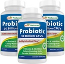 Nejlepší Naturals Probiotic 10 Strains 30 Bilion Specable Stable 120 Veggie Caps (120 Počet (balení po 3))