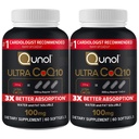 Qunol Ultra CoQ10 100mg 3X Better Absorption Patented Water and Fat Soluble Natural Supplementary Form Coenzym Q10 Antioxidant for Heart Health Packs Softgels, 120 Count