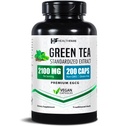 Healthfare Green Tea Extract Pills 2100mg CLAS124; dodatek Standardizovaný s EGCG & Polyfenoly CLAS124; 200 Vegan Kapsle CLAS124; Extra Strength Antioxidant Support CLAS124; Non- GMO, gluten- Free CLAS124; Made in USA