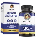 Ancient Bliss Tudca 500mg, 30 Kapsle (Tauroursodeoxycholic Acid) - Bile Salts Játra Supplement, Natural Bitter Taste - Vegan Friendly, non GMO, gluten zdarma Kapsle (30 Kapsle (Balení po 1))