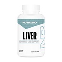 NutraBio Játra Dodatek - Pokročilá podpora jater s antioxidanty, Mléko Thistle Játra Detox, Glutathione, Tudca - Podporuje Játra čištění Detox a opravy - 90 Kapsle