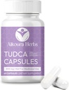 AIKOURA TUDCA 800mg - Příplatek na podporu jater - 60 Veganských kapslí s mléčným Thistle, ženšen & Ashwagandha - Promotes Gut & Celk Health.