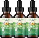 Natures Craft Liquid Multivitamin pro podporu imunity dětí - Yummy Toddler Multivitamin Dodatek s C D3 E B6 a D3 Liquid Vitamíny pro děti všech věkových kategorií - vysoká absorpce (3 Pack)