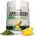 EHP Labs OxyGreens Super Green Powder - Spirulina & Chlorella Superfood, Green Juice Powder & Green Doplňky s prebiotická vlákna, Antioxidanty & Imunity Podpora, 30 Slouží (Ananas)