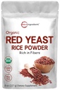 Micro Ingredients Organic Red Yeast Rice Powder, 8 Ounce (1 rok dodávky), Non- GMO, Vegan Friendly