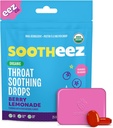 Sootheez Organic Throat Soothing Drops pro dospělé, Berry Lemonade, 25 hrabě, Refillable, Great Ochutnávání Drops That Sooth Sore Throats