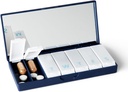 PORT X POLISH Designer Weekly Pill Box Organizátor (Single 1X Daily, Navy)