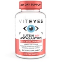 Viteyes Lutein & Astaxanthin - Relieve Eye Fatigue, Hydrate & Firm Skin, Blue Light Protection, Immunication Support, 20 mg Lutein, 4 mg Astaxanthin, Eye Vitamins, Doctor Trusted Brand, 30 Kapsle